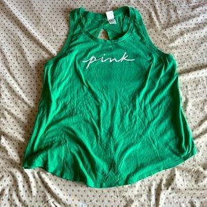 Victoria’s Secret PINK kelley green tank top. Size XXL.